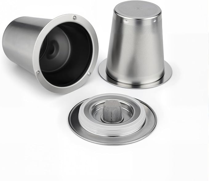 Stainless Steel Reusable Filter Cup, Compatible with Cuisinart SS-RFC HomeBarista Coffee Makers (1 Pack)