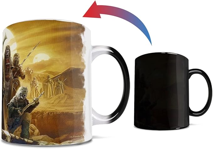 Morphing Mugs Star Wars – The Book of Boba Fett – Tusken Raiders – One 11 oz Color Changing Ceramic Mug – Image Revealed When HOT Liquid Is Added! MMUG1483