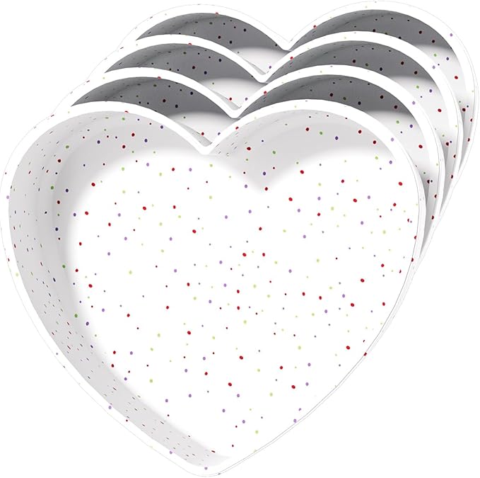saphe Silicone 10 Inch Cake Pans - Heart Shaped Baking Molds, Set of 4 Cake Molds for Cake, Cheesecake, Rainbow Cake (heart shaped)