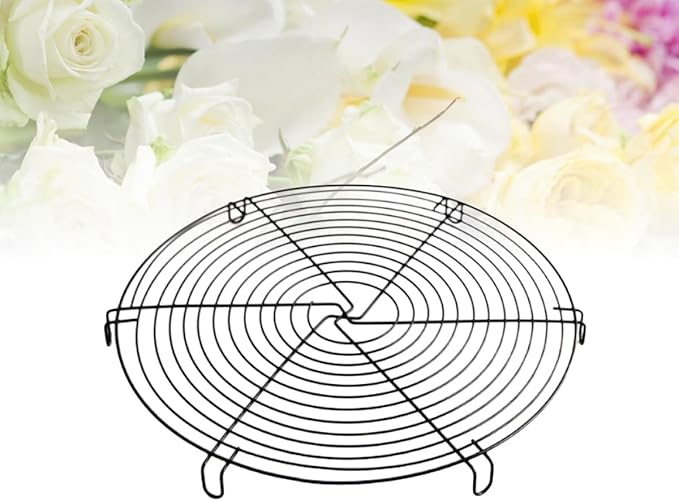 Round Stainless Steel Steamer Rack, Wire Cooling Rack for Baking Cakes, Cookies, Muffins, Roasting and BBQ, Food Holder for Oven and Pressure Cooker