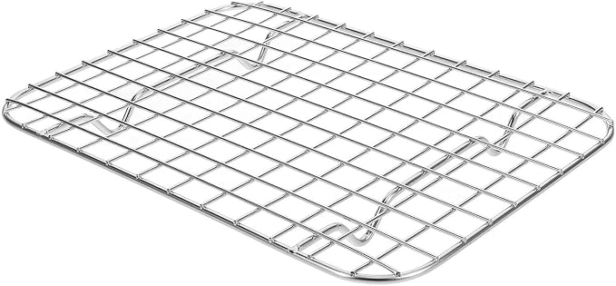Toyvian Stainless Steel Cooling Rack for Baking and Bbq with Thick Grid Construction, Efficient Cooling and Heavy Weight Support, for Toaster Oven and Dishwasher Safe