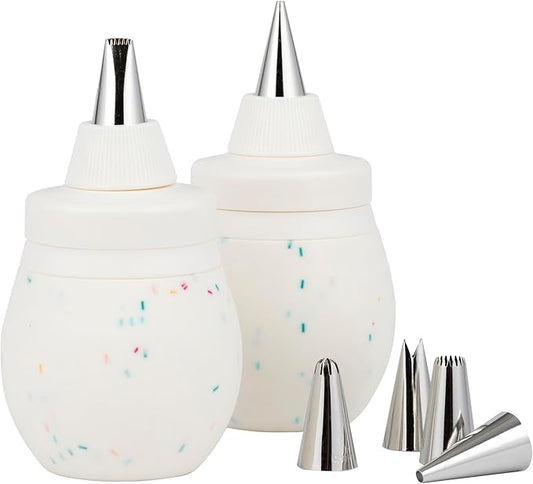 Prepworks by Progressive 8-Piece Frosting Bulb Decorating Kit (Confetti)