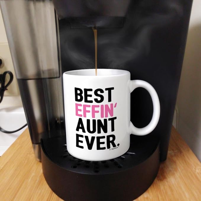 ThisWear Aunt and Uncle Matching Mug Set – Humor Best Effin’ Ever Mug, 11oz 2 Pack Gift