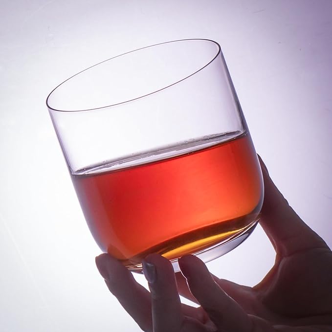 KAMMAK Shot Glasses Set of 2, 330ml/11.1oz Clear Espresso Shot Glass with Heavy Base for Bar Restaurants Home, Small Whiskey Shot Glass for Vodka, Whiskey, Tequila, Spirits & Liquors