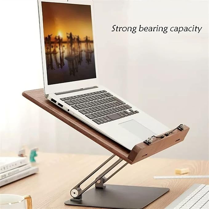 Book Stand Book Holder Tray Wooden Lifting Reading Frame Desktop Flat Reading Painting Book Stand Book Holder, Cherry/Walnut Cookbook Stand for Kitchen (Color : B)