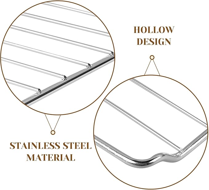 Stainless Steel Baking Cooling Rack for Cakes and Muffins, Wear Resistant and Sturdy Wire Rack for Baking and Home Kitchen Use