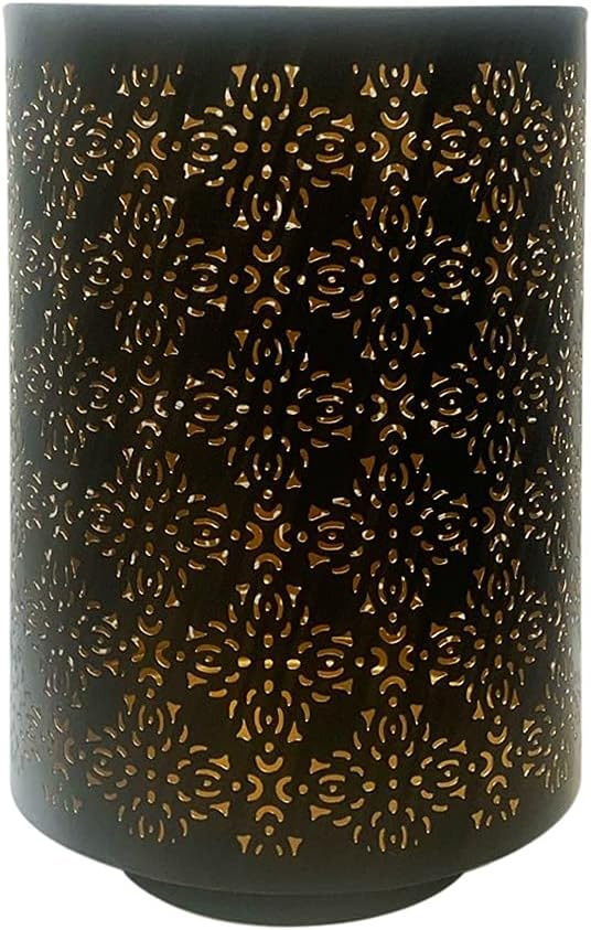Hosley Diamond Cut Candle Holder 8 Inch Height Ideal Gift for Wedding Spa Lantern Reiki Decor LED Candles P9
