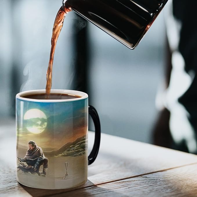 Morphing Mugs Star Wars – Obi-Wan Kenobi – Returning to His Past – One 11 oz Color Changing Ceramic Mug – Image Revealed When HOT Liquid Is Added! MMUG1537
