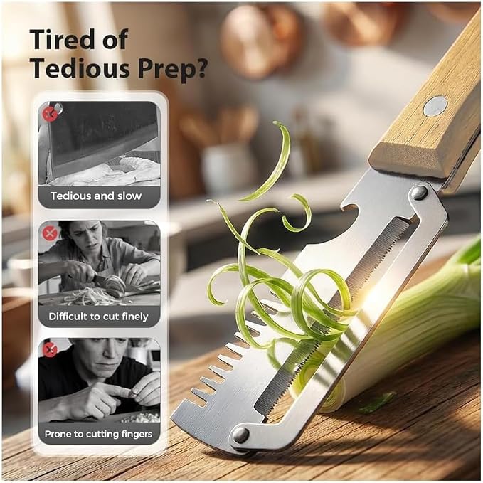 2-PACK Multifunctional Kitchen Vegetable Peeler – Stainless Steel Blade, Ergonomic Handle & Ideal for Fruits and Vegetables 3 In 1 Multi-Function Thickened Fruit Peeler Knife, Peel Julienne (2*Sliced)