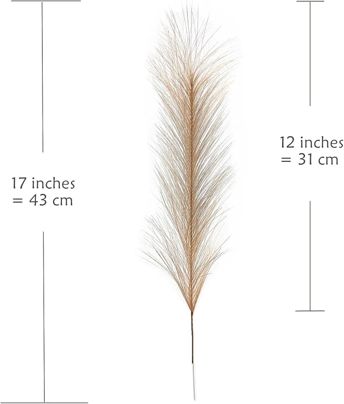 CATTREE Faux Pampas Grass - Khaki 30 Pcs, Artificial Small Pampas Grass Stems 17 Inch Reeds for Home Decor Vase, Dried Flowers, Fake Fluffy Floral, Dry Plant Wedding Party Christmas Boho Decorations