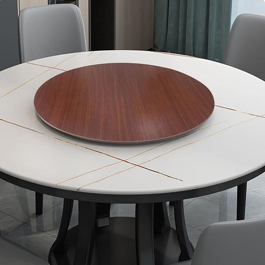 Round Rotating Serving Plate Dining Table Tray, 50-90cm Wooden Lazy Susan Serving Tray, Rotating Serving Board Wooden Turntable, Smooth Rotation, Easy To Share Food,Large Wooden Turntable Lazy