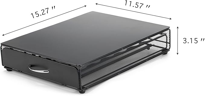 HiveNets Capsule Storage Drawer Coffee Holder Multiple Flavors Pods Organizer 35 Pcs Capacity (Metal)