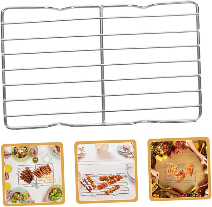 Stainless Steel Baking Cooling Rack for Cooking and Baking Multi-use Roasting Rack 35x24cm Heavy Duty Wire for Bread Cooling and Grilling Dishwasher Safe