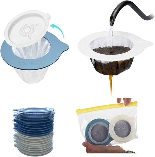 30Pcs Portable Pour Over Coffee Dripper Reusable Coffee Filters Pour Over Coffee Maker for Camping Coffee Travel Coffee Maker Single Serve coffee