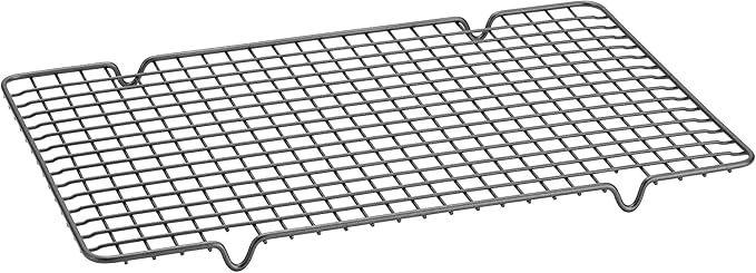 Anolon Advanced Nonstick Bakeware Cooling Grid / Baking Rack - 10 Inch x 16 Inch, Gray (Pack of 6)