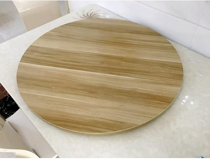 Rotating Serving Plate Round For Home Kitchen Dining Table - Turntable Lazy Susan - 360° Rotating Serving Tray Made Of Wood, Sturdy Heat Resistants Easy Clean, Table Top Decor (Color : Walnut, Size