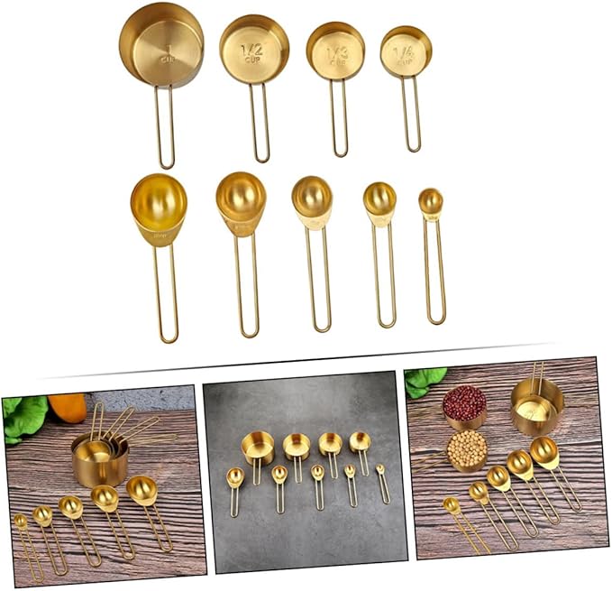 OUNONA 1 Set Measuring Cups Spoons Set Professional Kitchen Tool for Baking Cooking Convenient Measuring Spoon Tablespoon with Engraved Capacity for Easy Reading