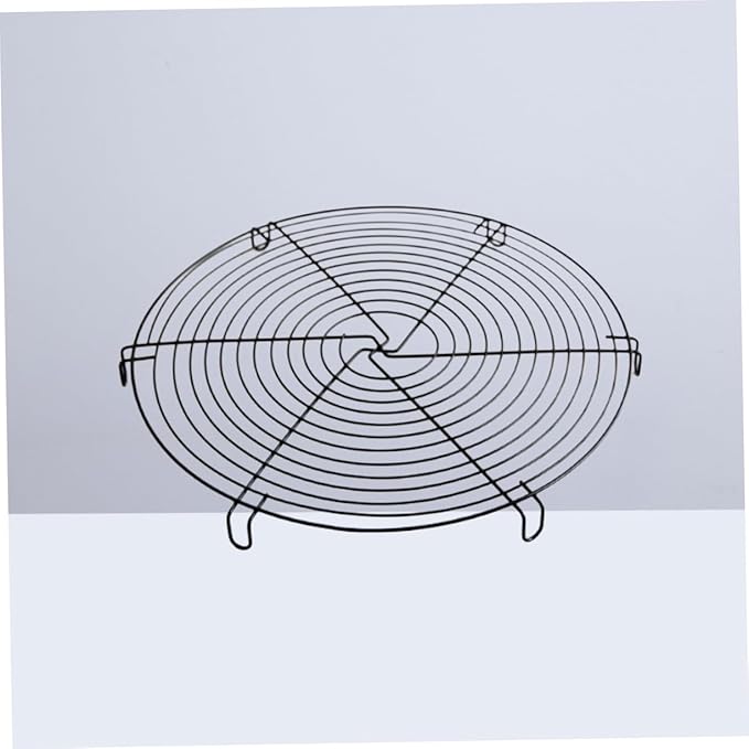 Cabilock 12 Inch Round Cooling Rack for Cake Bread and Biscuit Stainless Steel Wire Steamer Rack for Baking Oven Safe for Home Bakers