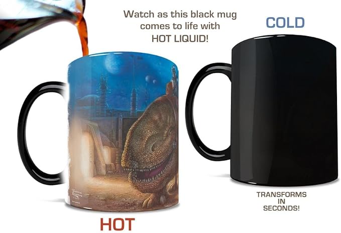 Morphing Mugs Star Wars – The Mandalorian – The Reckoning – One 11 oz Color Changing Ceramic Mug – Image Revealed When HOT Liquid Is Added! MMUG1351