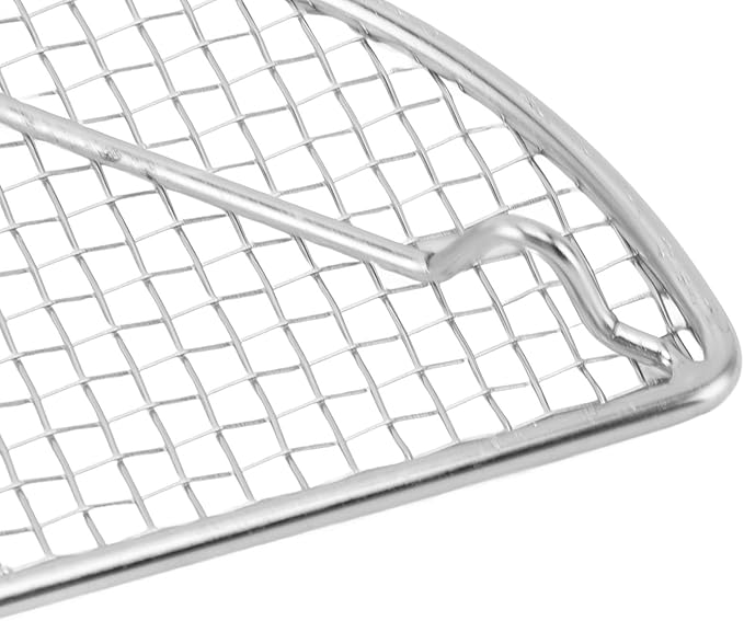Cooling Rack, 304 Stainless Steel Wire Cooking Rack for Baking, High Temperature Resistant Oven Rack for Cooking, Roasting, Grilling (Medium Semicircle 18CM)
