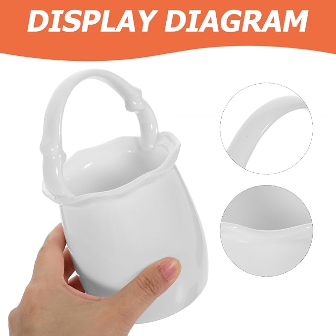 PRETYZOOM Elegant Ceramic Chopstick Holder Multi-functional Cutlery Organizer for Kitchen Storage Compact Utensil Canister for Forks Spoons and Chopsticks