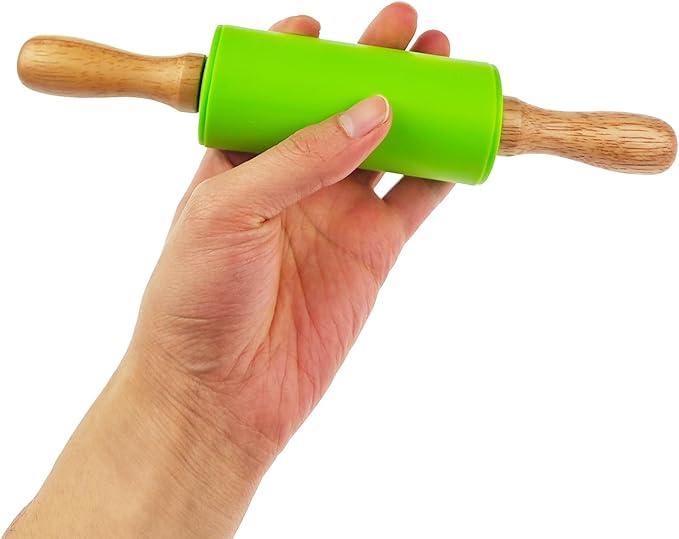 4 Pack Small Rolling Pin for Kids, Kids Rolling Pin for Home Kitchen (9 Inch)