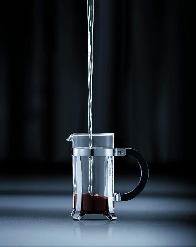 Bodum 12oz Chambord French Press Coffee Maker with BPA-Free Tritan Plastic Carafe, Brushed