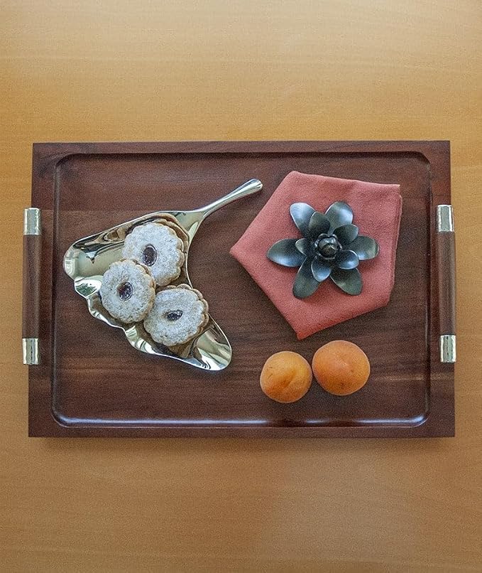 Sierra Wood Tray with Handles by Mary Jurek Design