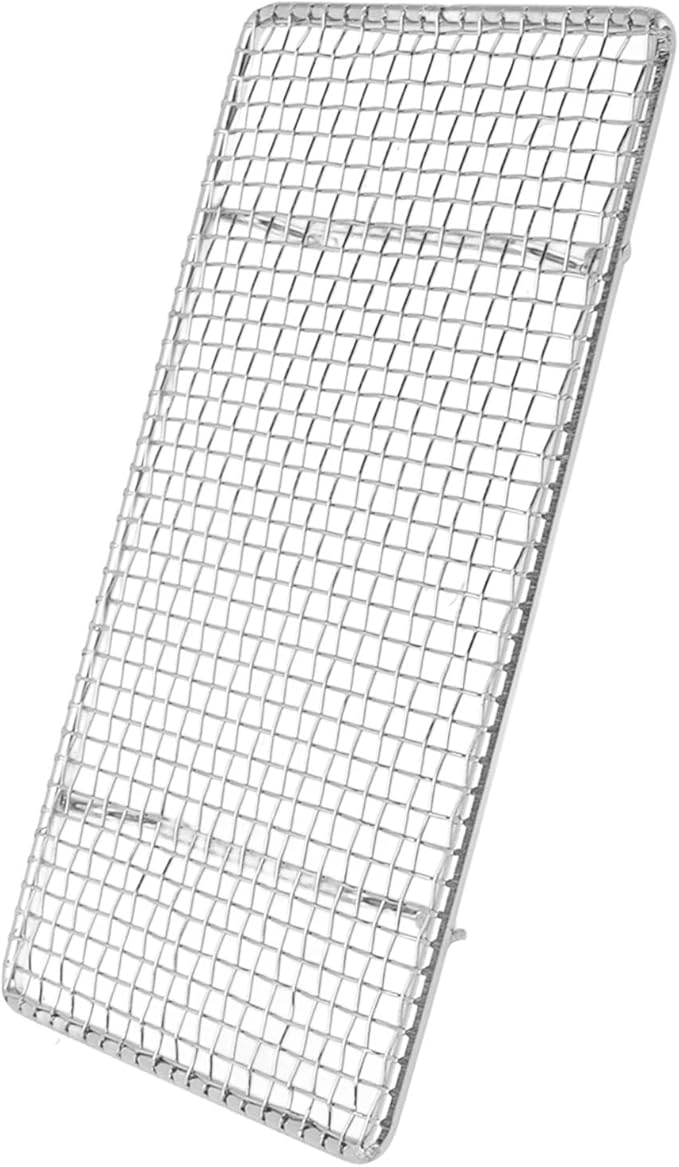 Wire Cooking Rack Heavy Duty Cooling Rack Oven Safe for Baking Roasting, for Family Dinner 304 Stainless Steel (Rectangle 19.2CM)