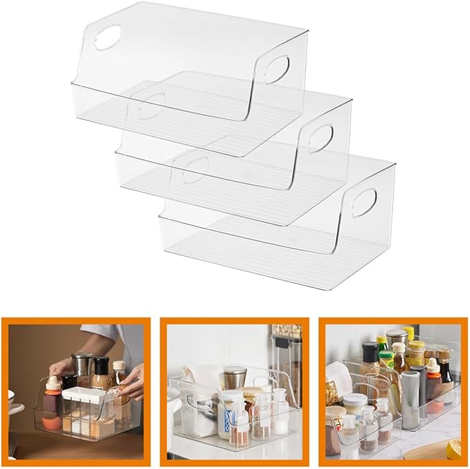 CHILDWEET 2pcs Large Kitchen Storage Boxes Fruit Containers Vegetable Organizer Fridge Sealing Bins Food Storage Pantry Organization
