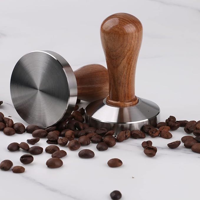 Stainless Steel Coffee Tamper 49mm Barista Espresso Base Coffee Bean Press …