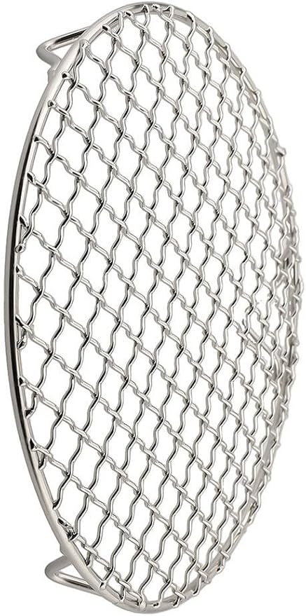 201 Stainless Steel Round Cooling Rack, 1.8mm Thick Wire Grid With 3 Legs For Baking Grilling Drying Pies Cakes Pizza Oven Use Silver(20cm)