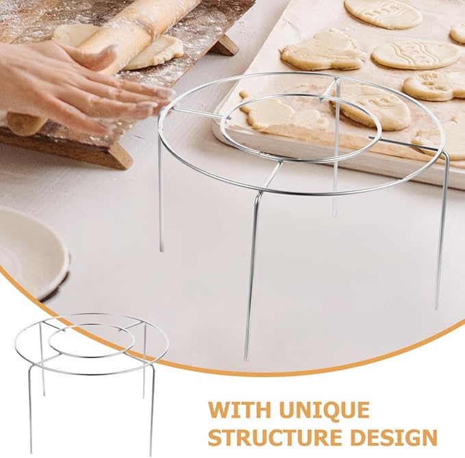 NUOBESTY 304 Stainless Steel Baking Cooling Rack for Cake 6-10 Inch Oven Safe Wire Rack Cooling Stand for Cookie and Dessert Drying