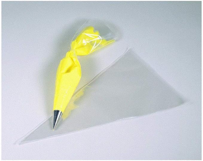 Ateco Soft Disposable Decorating Bags, 12-Inch, Pack of 10, Made in USA, Clear