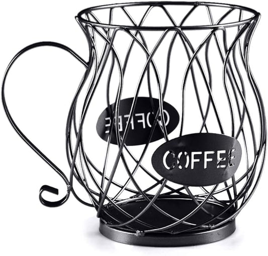 hunpta Universal Coffee Capsule Storage Basket Vintage Coffee Pod Storage Box Black For Cafe Restaurant Tea Room Kitchen Countertop Storage Holder, (IDDE002477-628-1538492001)