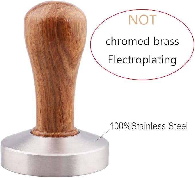 Stainless Steel Coffee Tamper 49mm Barista Espresso Base Coffee Bean Press …