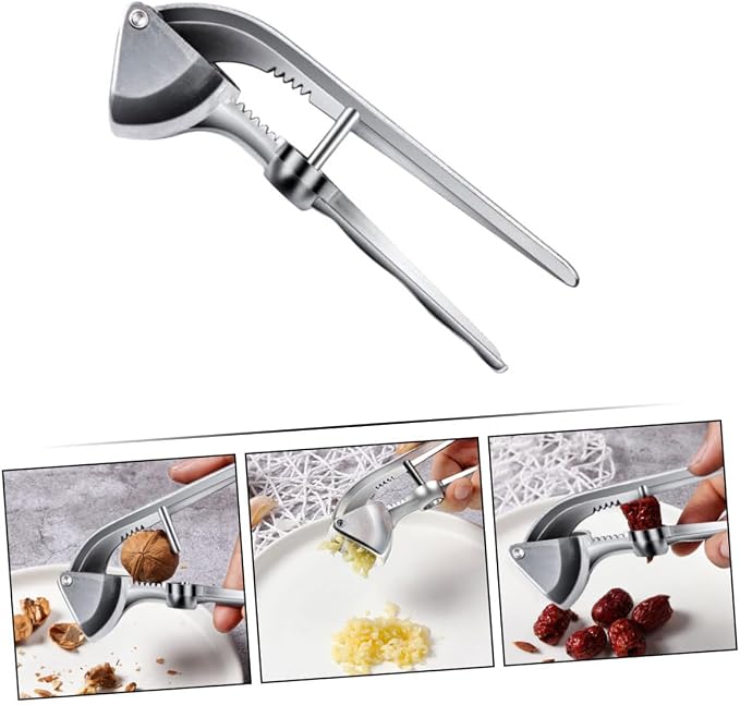 1pc Professional Stainless Steel Garlic Press Easy Crusher for Kitchen Accessory Compact Design for Effortless Use and Storage