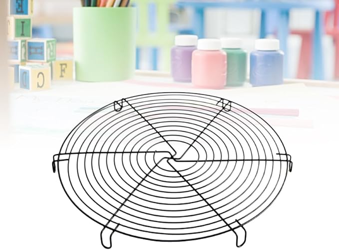 Round Stainless Steel Steamer Rack, Wire Cooling Rack for Baking Cakes, Cookies, Muffins, Roasting and BBQ, Food Holder for Oven and Pressure Cooker