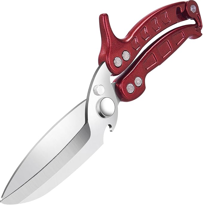 Heavy Duty Poultry Shears,Kitchen Shears for food Heavy Duty,Kitchen Scissors All Purpose,Rigid Bones,Chicken,Fish,Meat,Easily Separable for Thorough Cleaning,Dishwasher Safe.