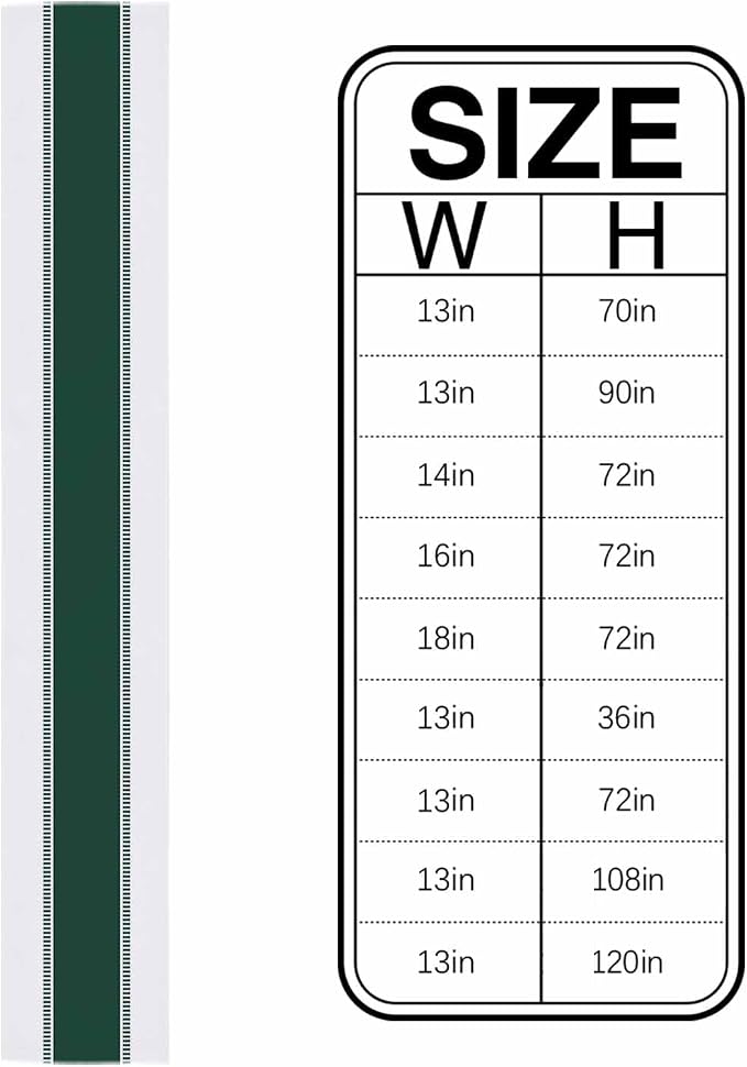 Farmhouse Green Table Runners 108 inches Long, Stripes Decortaive Table Runner Dresser Scarves,Non Slip Modern Table Runner Cover for Kitchen Dining Coffee Table Holiday Party Wedding