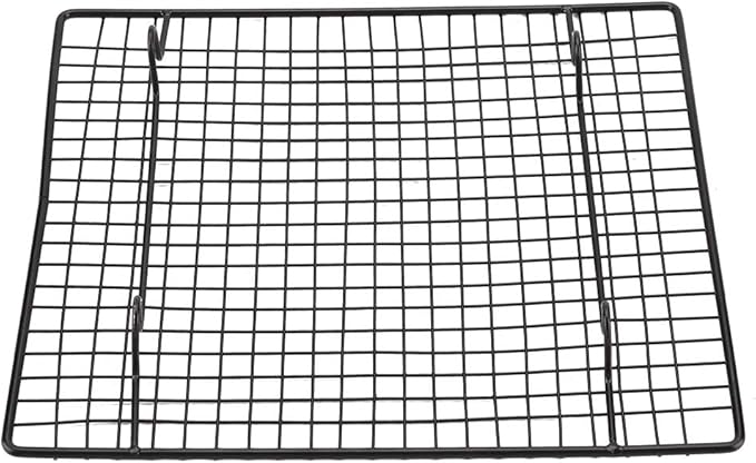 10.24 X 9.06 X 0.98 Inch Stainless Steel Cooling and Baking Rack, Small Holes Prevent Sagging, Ideal for Baking Cake Bread, Home Cooks