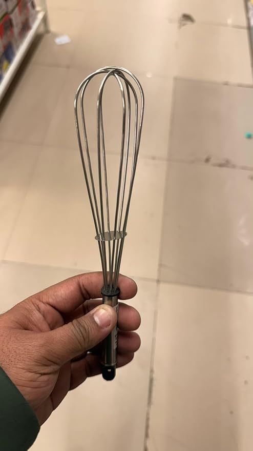 Stainless Steel Balloon Whisk, Professional Kitchen Hand Mixer, Wire Beater for Cooking, Baking, Blending