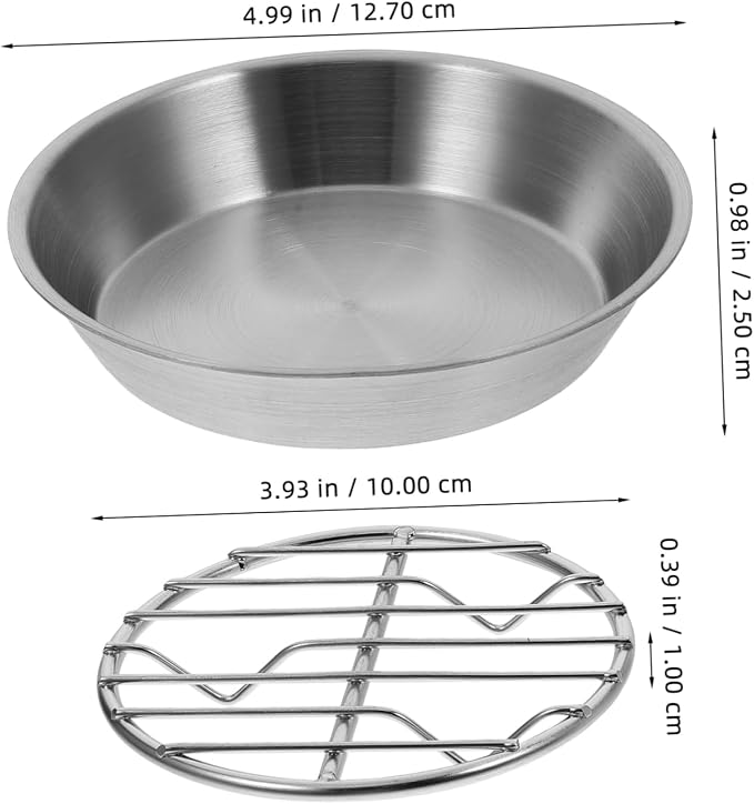 1Set Stainless Steel Baking Cooling Rack Food Display Rack for Draining Oil for Cookies Snacks Cakes for Home Use Easy to Carry