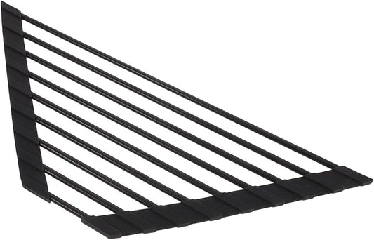 Ciieeo Stainless Steel Sink Corner Drying Rack with Strong Support and Fast Draining Triangular Kitchen Sponge Holder for Utensils and Kitchen Tools