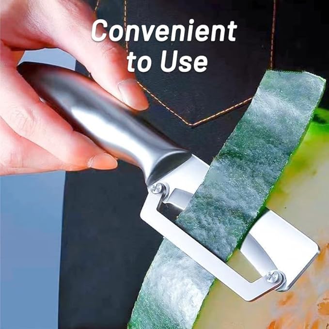 2 Pack Thick Vegetable Peeler - Sugarcane Pumpkin Peeling Knife - Ultra Sharp Stainless Steel Blades - Perfect Kitchen Peeler Effortlessly Peels Vegetables and Fruits (2 Pack)