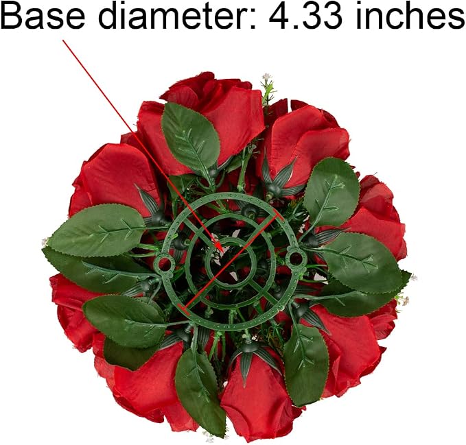Flower Centerpieces for Wedding Tables: Wedding Table Decorations Crimson Flower Balls Centerpieces for Engagement Cerebration Party Center Pieces 2 Packs