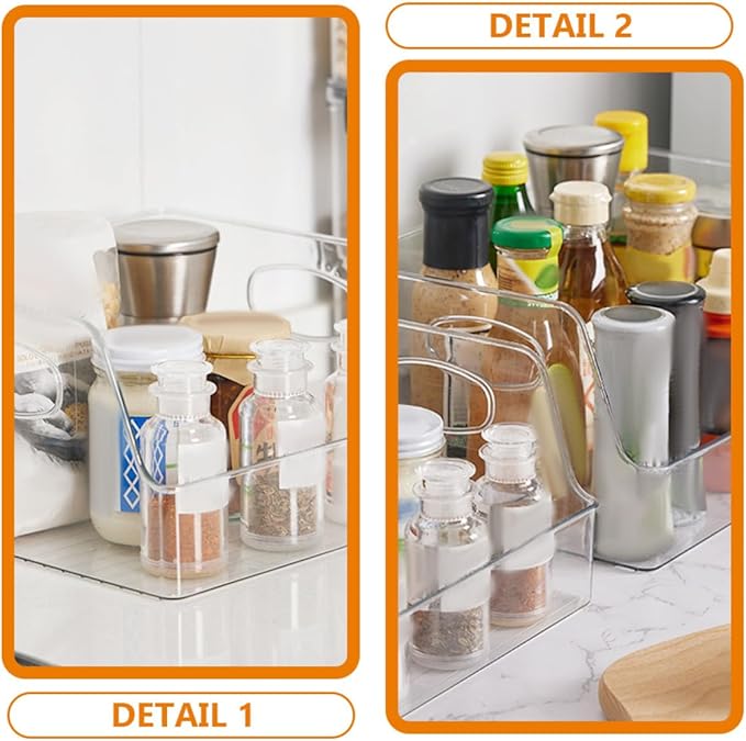 CHILDWEET 2pcs Large Kitchen Storage Boxes Fruit Containers Vegetable Organizer Fridge Sealing Bins Food Storage Pantry Organization