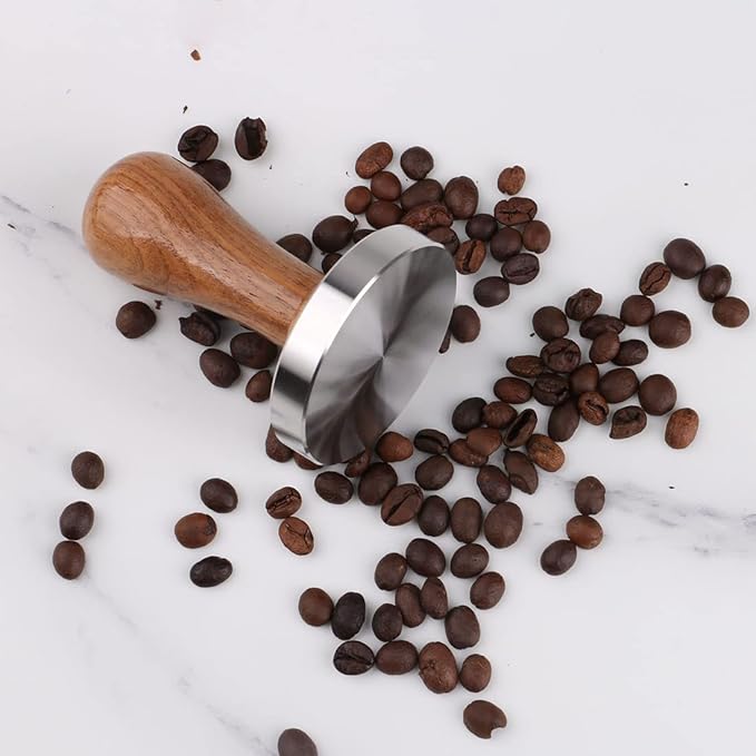 Stainless Steel Coffee Tamper 49mm Barista Espresso Base Coffee Bean Press …
