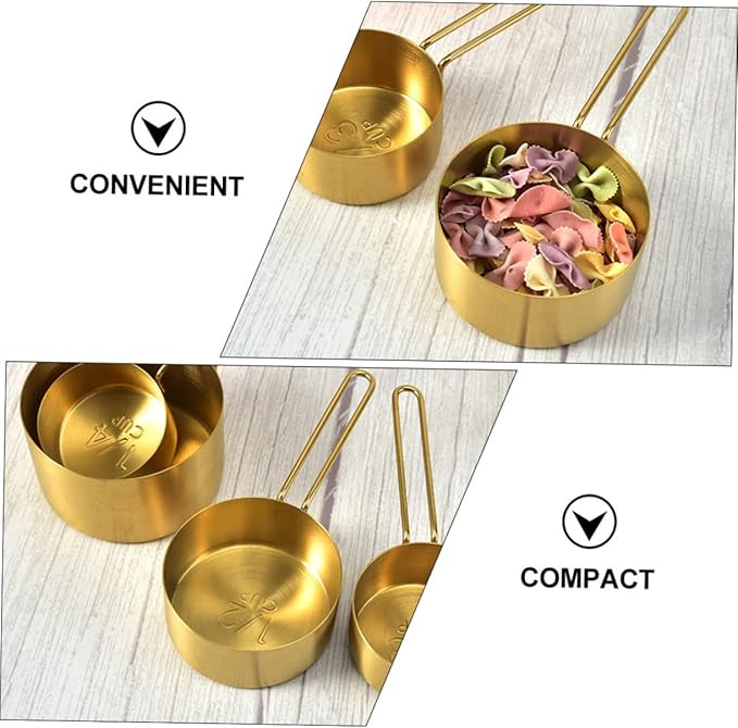 OUNONA 1 Set Measuring Cups Spoons Set Professional Kitchen Tool for Baking Cooking Convenient Measuring Spoon Tablespoon with Engraved Capacity for Easy Reading
