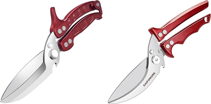 Heavy Duty Poultry Shears,Kitchen Shears for food Heavy Duty,Kitchen Scissors All Purpose,Rigid Bones,Chicken,Fish,Meat,Easily Separable for Thorough Cleaning,Dishwasher Safe.